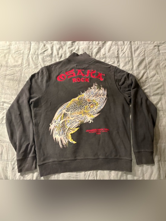 Lucky Brand Other - Men’s Lucky Brand Collared Zip-Up Bomber Style Vintage Inspired Jacket Size XL